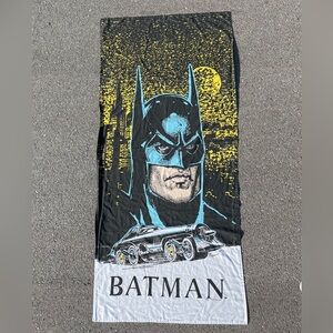 Batman Batmobile Vtg 1992 DC Comics  28.5”x 62” Wall Hanging Flag Tapestry